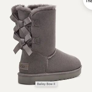 Ugg Women's Bailey Bow Grey Boots